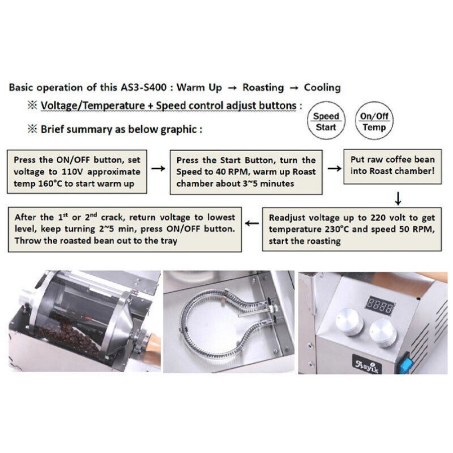 Home Coffee Roaster Coffee Bean Roaster Machine Coffee Sliver Skin Extractor400g