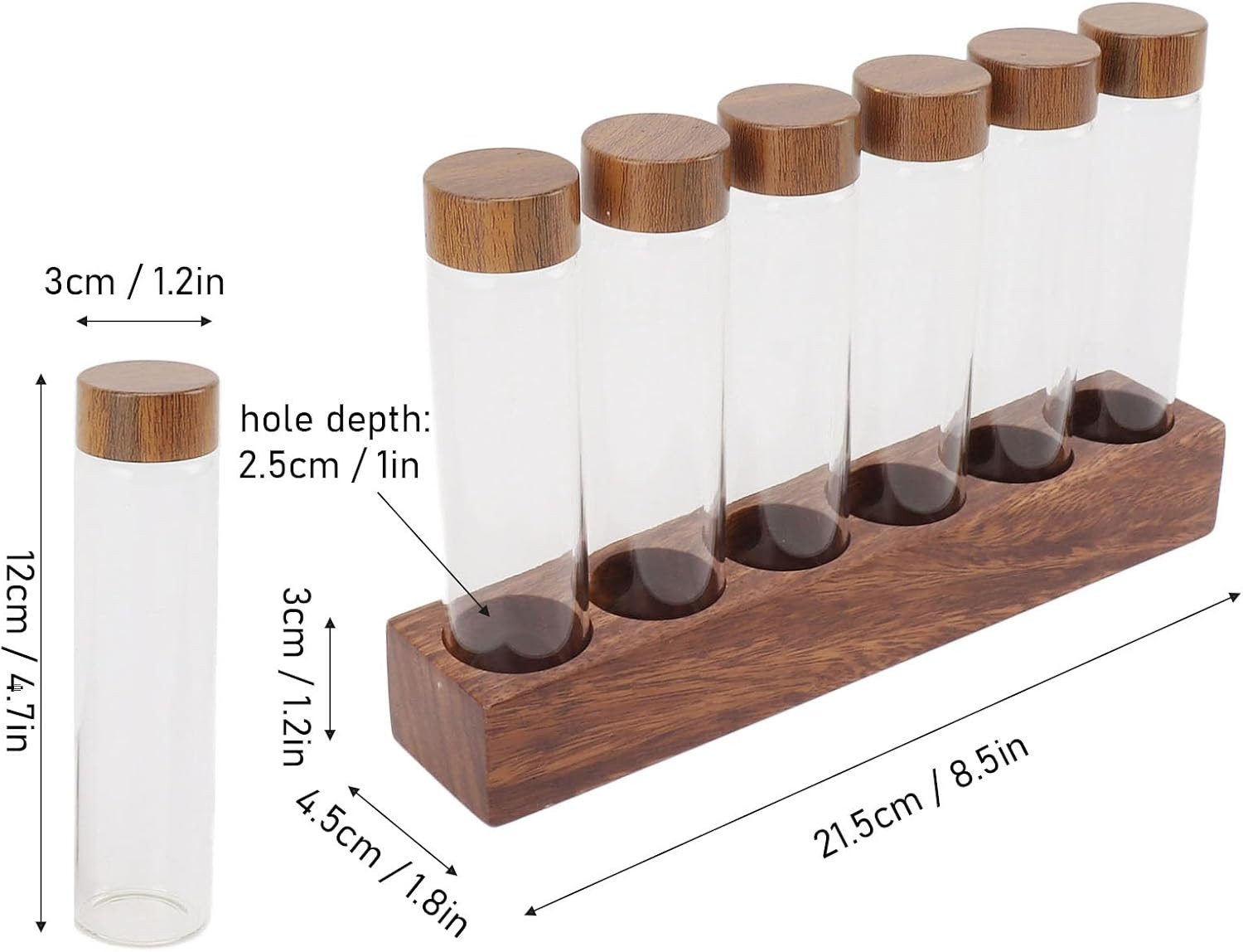Coffee Bean Storage Tubes Single Dose, 6PCS or 12PCS Coffee Bean Cellar, Dosing