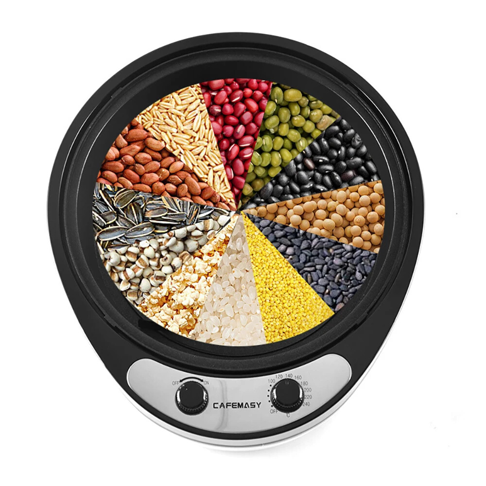 220V Electric Coffee Roaster Grains Peanuts Sesame Baking Machine Tea Dryer