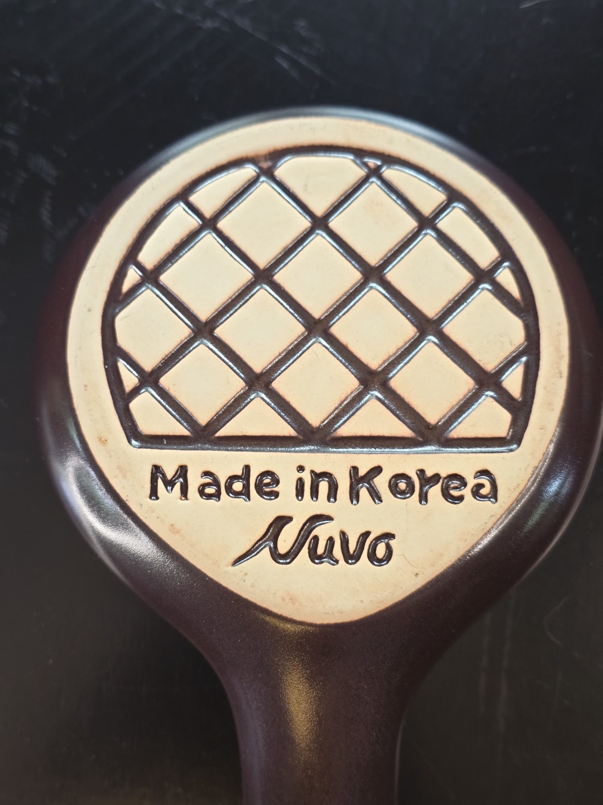 Nuvo Eco Ceramic Coffee Bean Roaster Brown Leather Strap Handle Korea