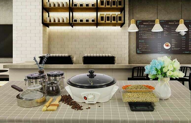 110V Electric Coffee Roaster Household Coffee Bean Cashew Peanut Roaster Machine