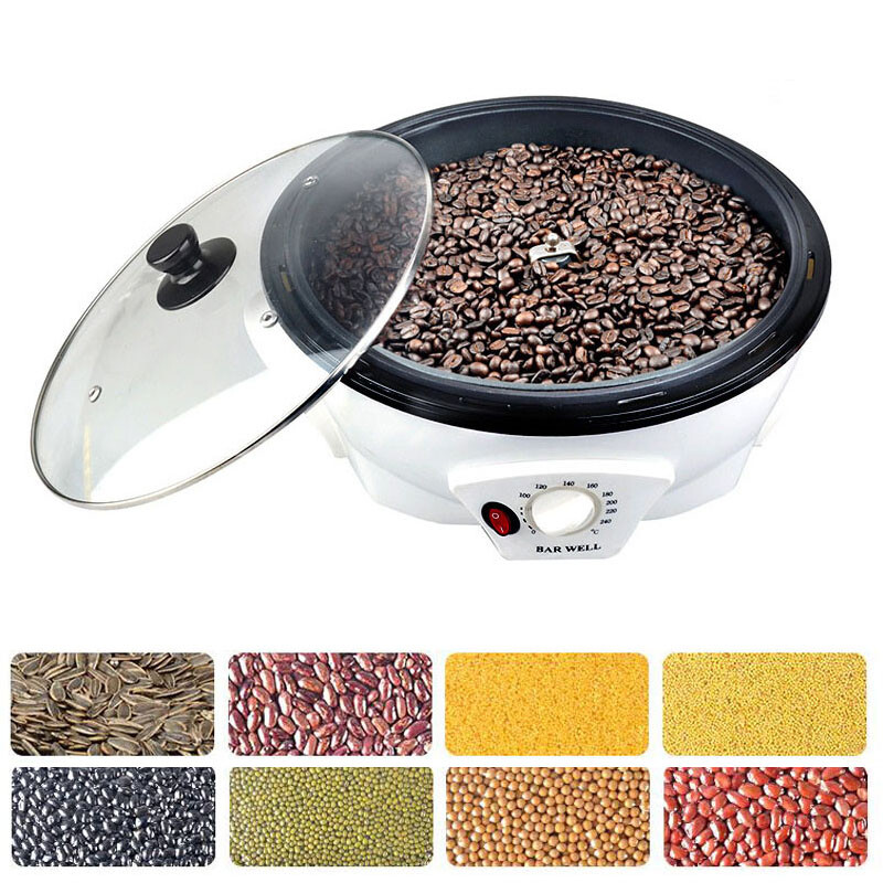 220V Coffee Roaster Machine Coffee Bean Roasting Baking for Kitchen Cafe Shop