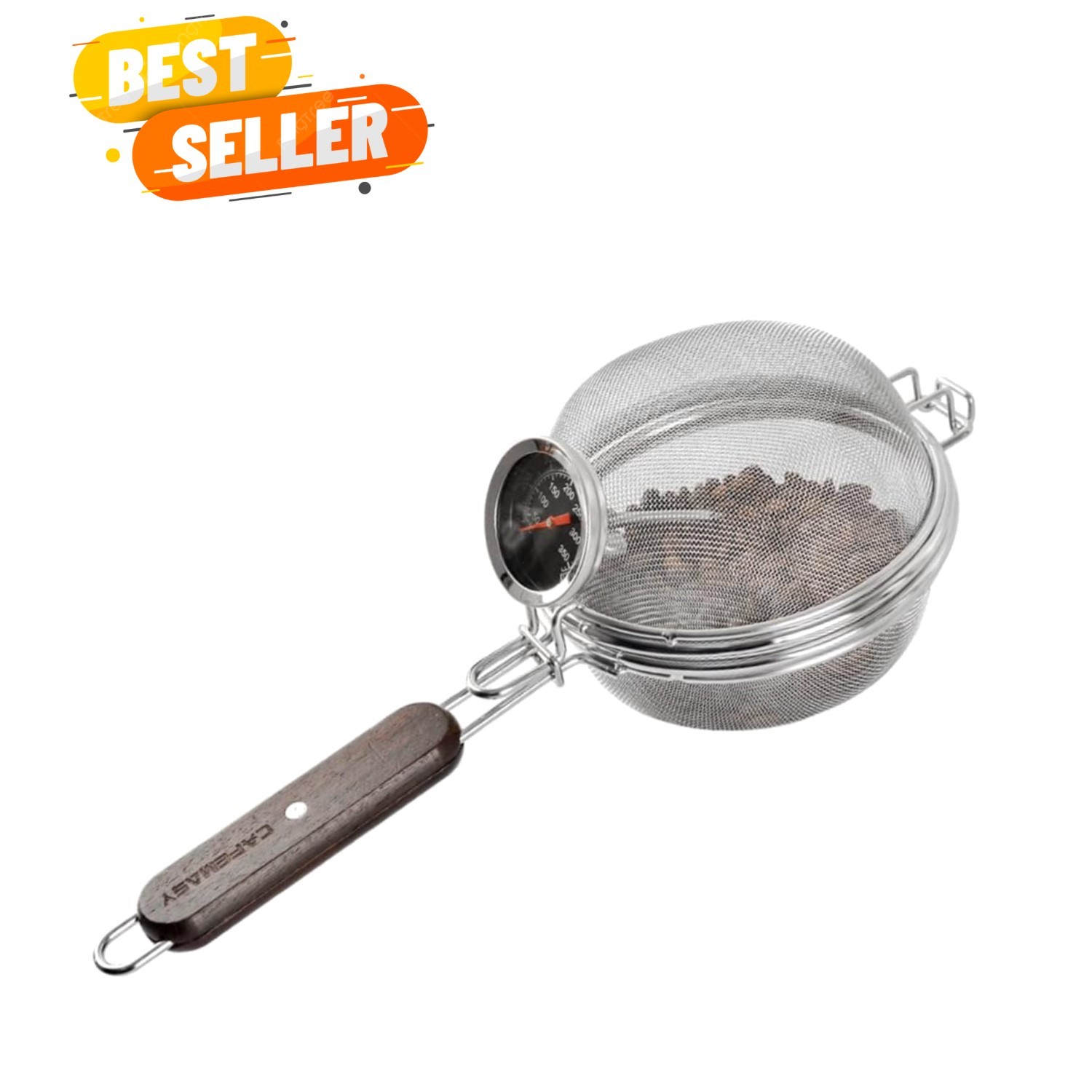 Home Coffee Bean Roaster Tool – Portable Stainless Steel Handy Coffee Roaster…
