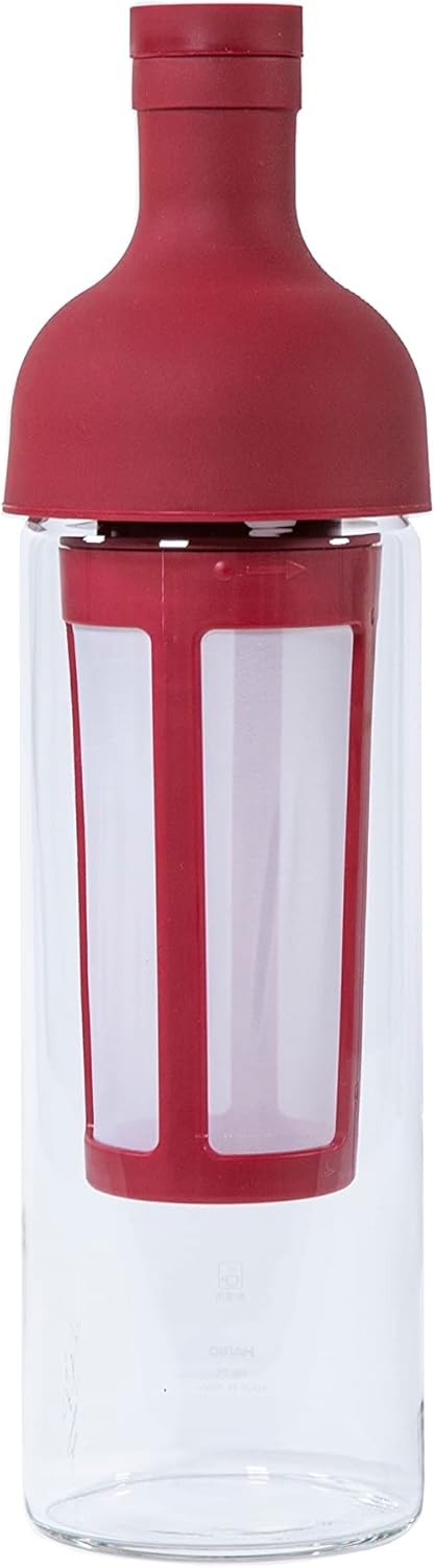 Cold Brew Coffee Wine Bottle, 650ml, Cranberrry Red