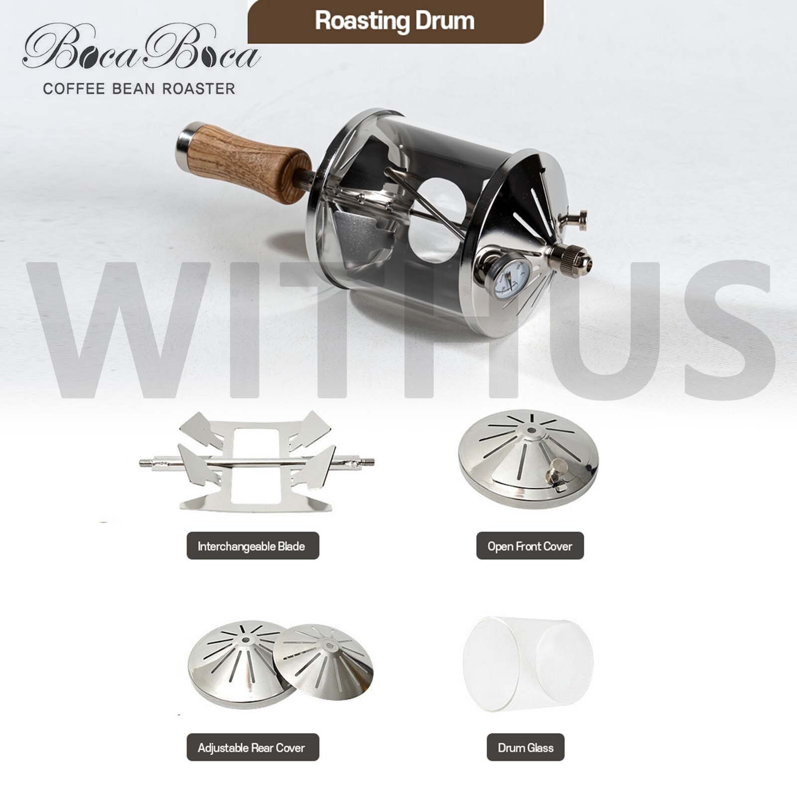 BocaBoca Coffee Bean Roaster 250 Roasting Machine Nuts Barista Home 110V / 220V