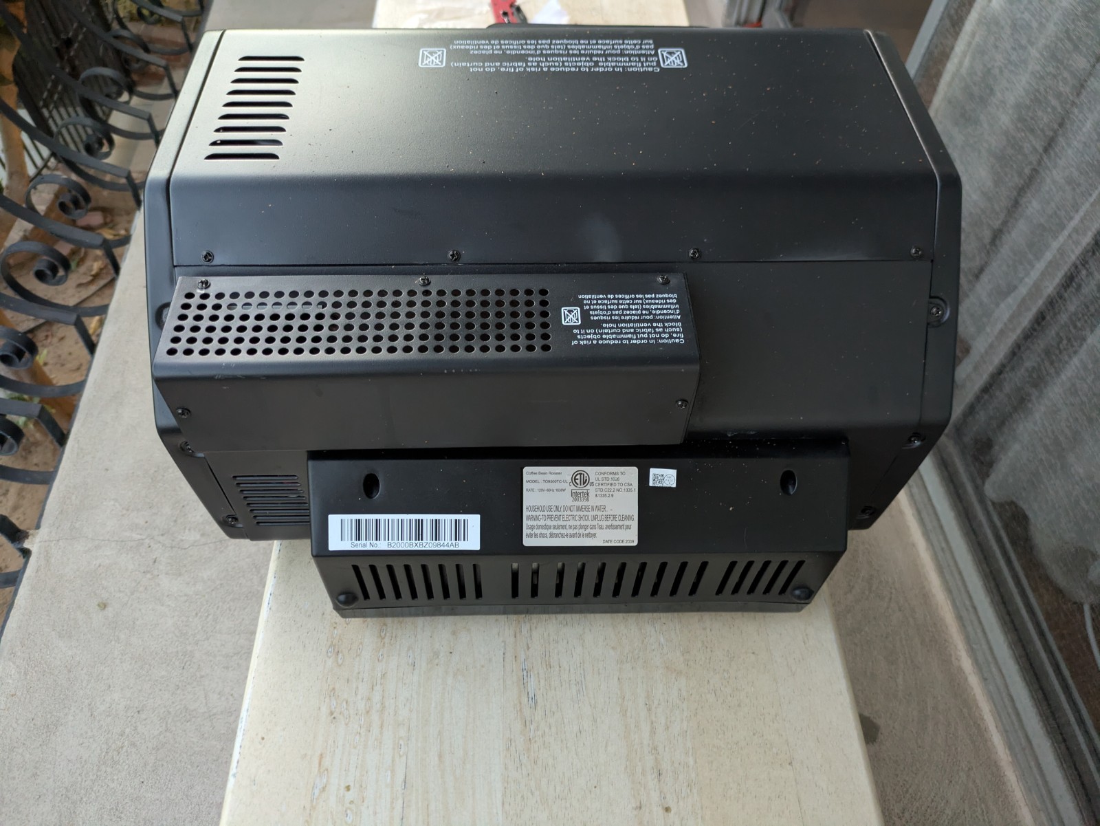 Behmor 1600 Coffee Roaster – Model TO9500TC-UL – UPGRADED Front Panel — TESTED