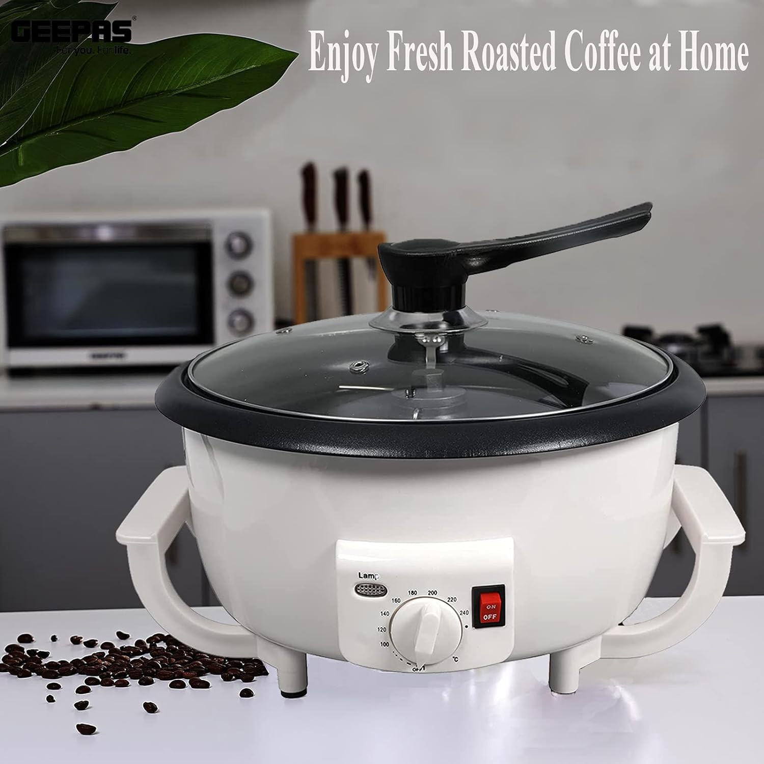 Home Coffee Roaster, Household Electric Coffee Bean Baker Nut Peanut Cashew Ches