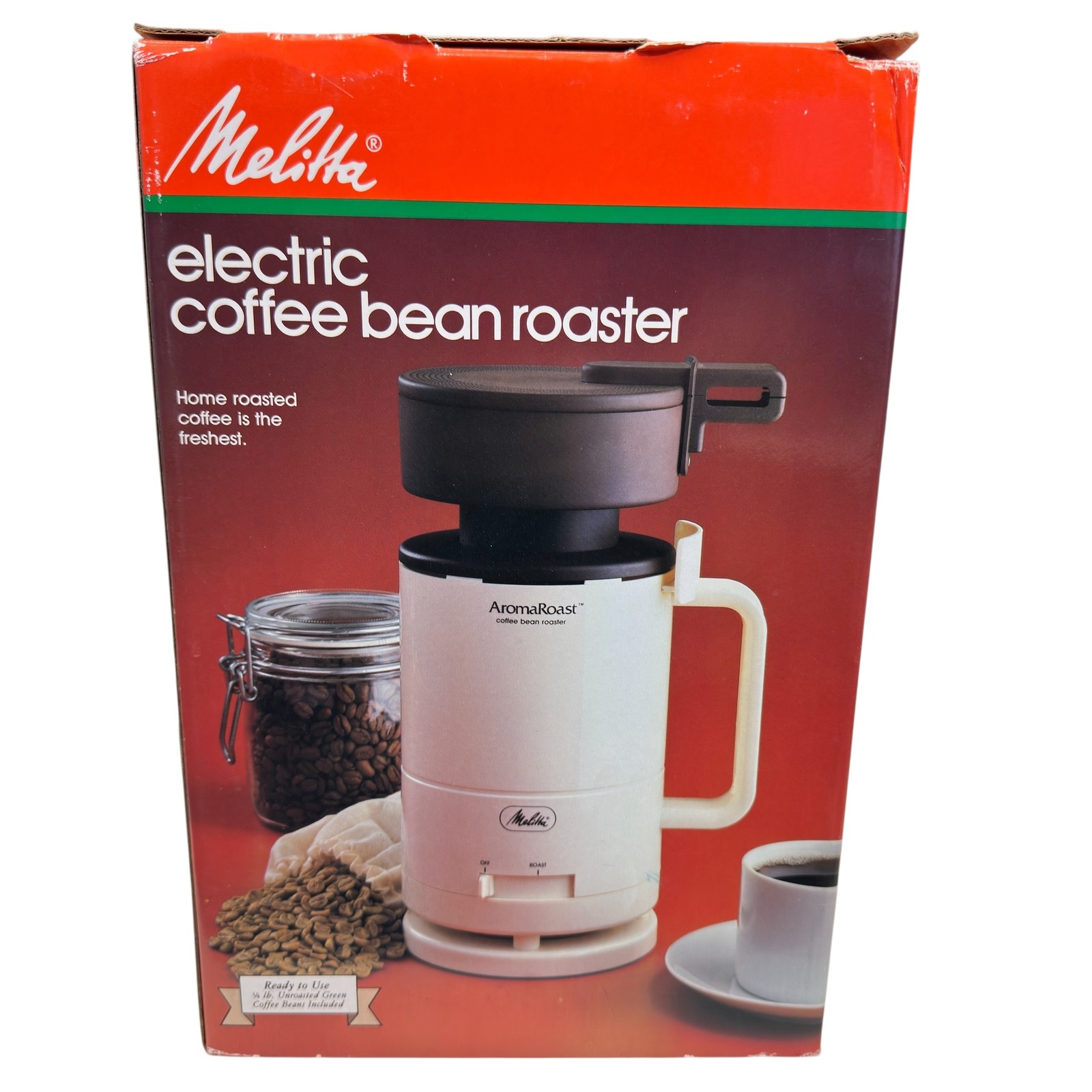 Vintage Melitta AromaRoast Electric Coffee Bean Roaster Model CBR-10 NIB New