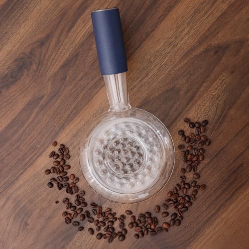 Portable Glass Coffee Bean Roaster, 11.8 x 11.8*5.9*3.5 white and transparent