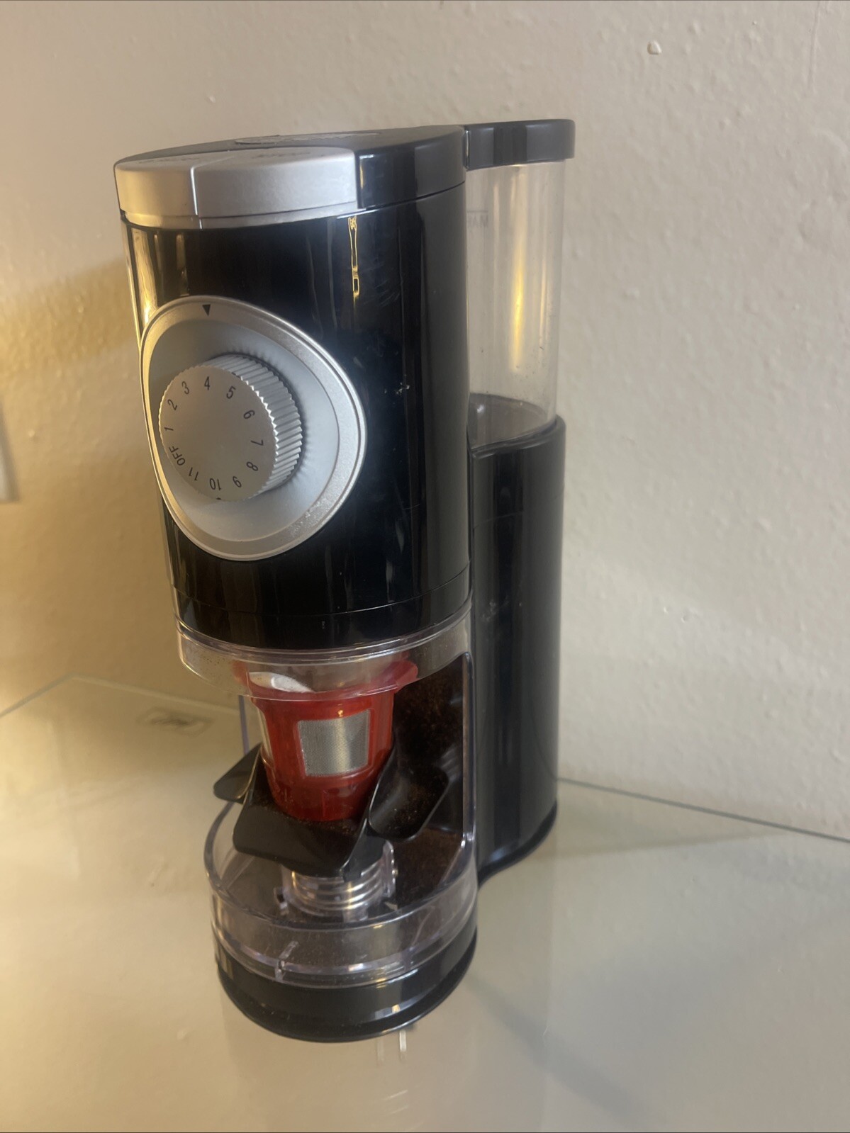 Solofill SOLOGRIND 2-in-1 Automatic Single Serve Coffee Burr Grinder for Coffee