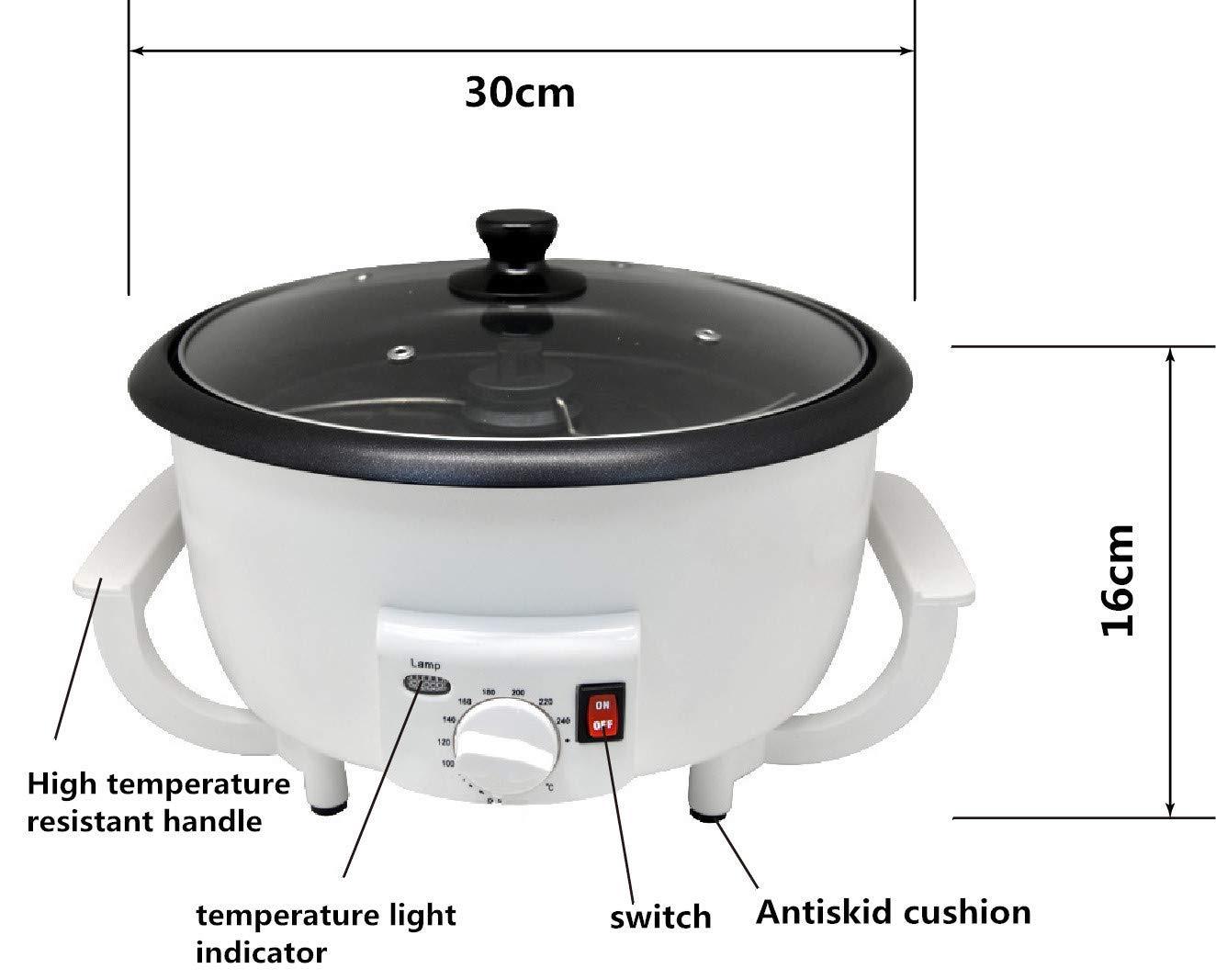 Coffee Bean Roaster Durable Bean Baking Roasting Machine Home Coffee Shop 110V