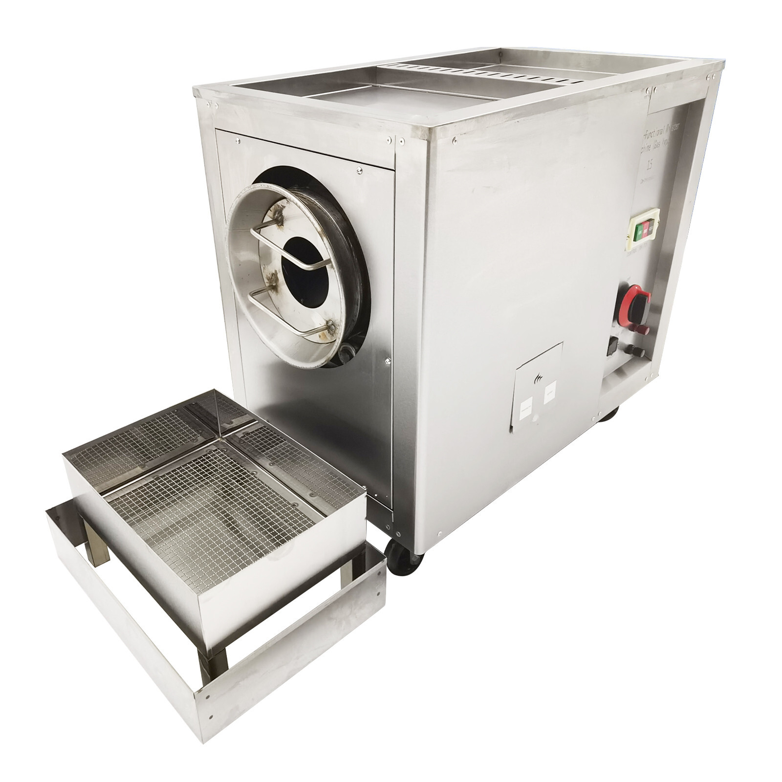 110V Full-automatic Commercial Coffee Bean Nut Roaster Drum Frying Machine