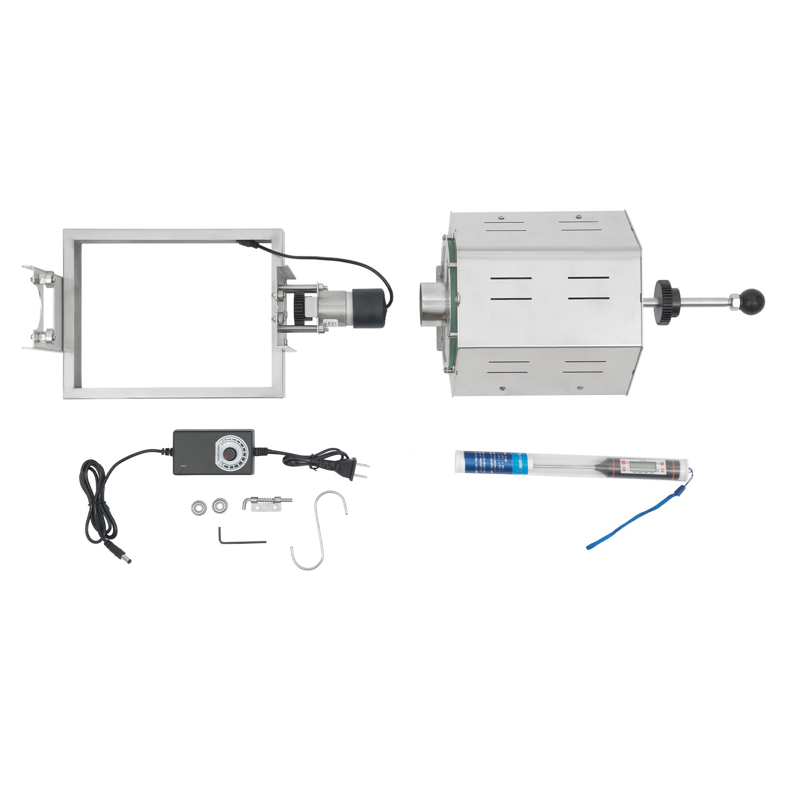 Commercial Electric Coffee Beans Roaster Machine 300-1200g with Thermometer