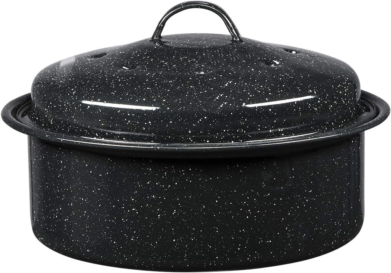 Versatile 8.7″ Round Roaster for Poultry & Vegetables – Non-Stick & Safe