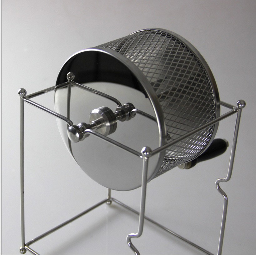 Manual Coffee Bean Roaster Portable Stainless Steel Cafe Bean Nut Machine Roller