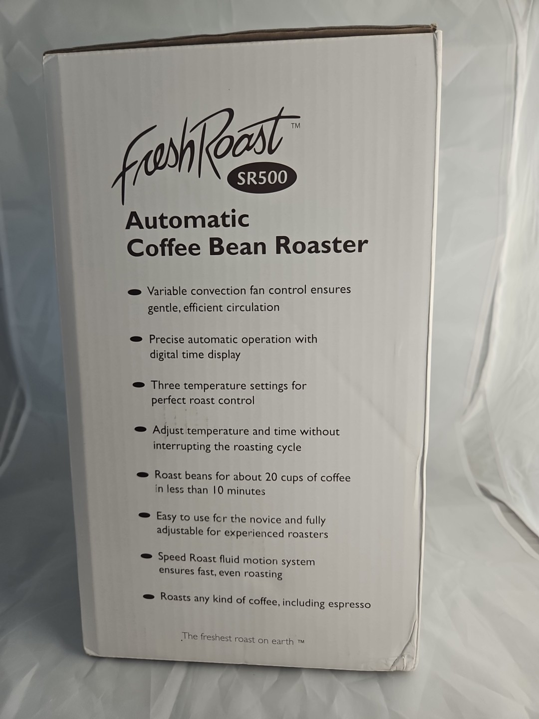 Fresh Roast SR500 Automatic Coffee Bean Roaster – Black
