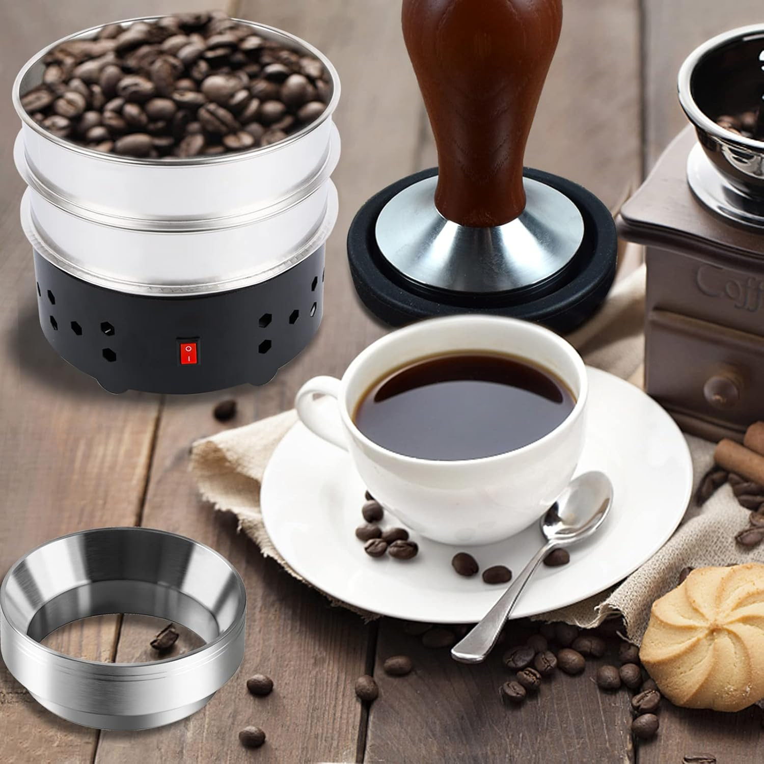 High Capacity 550G Electric Coffee Bean Roasting Cooler – Black
