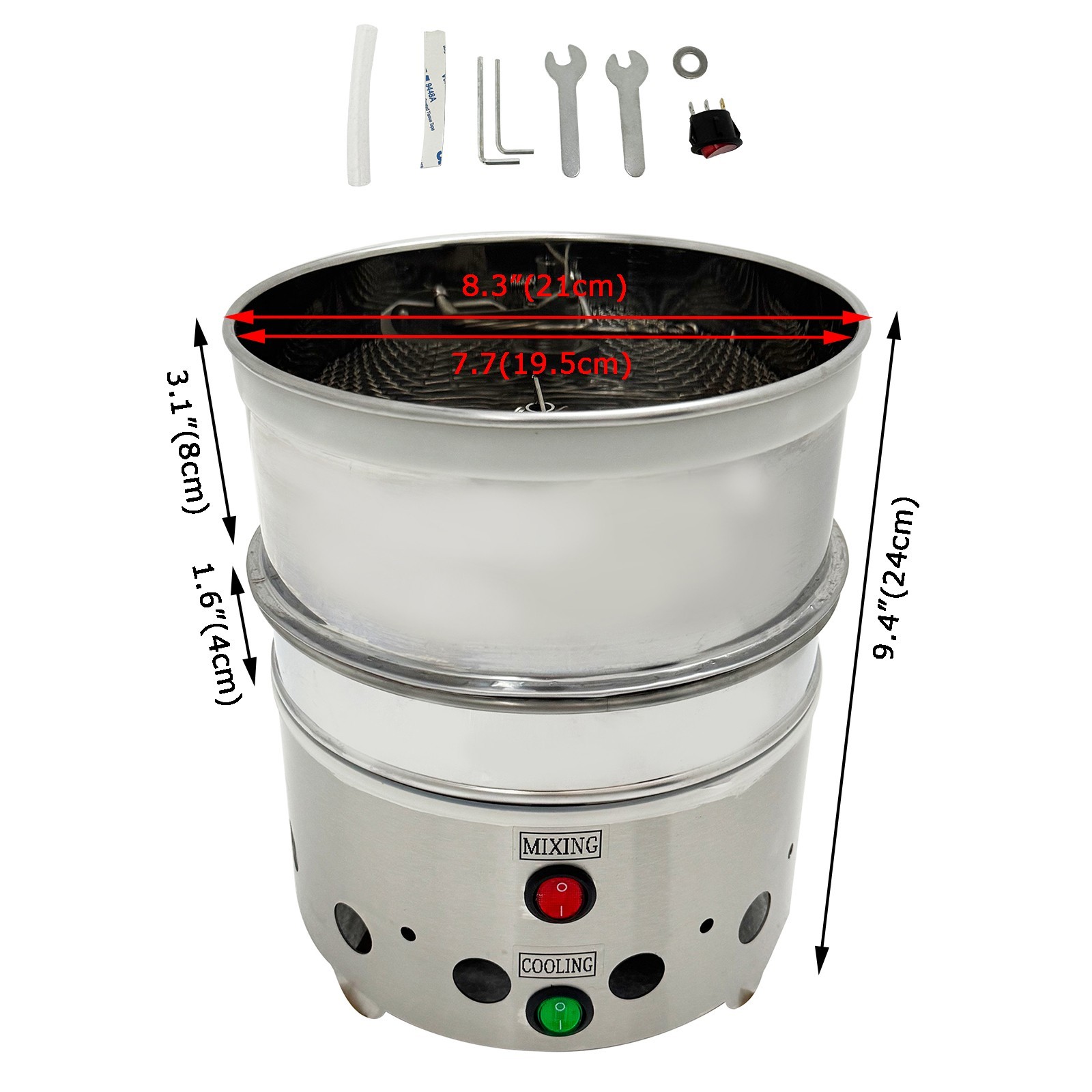 110V 1.76LB Self-Stirring Type Coffee Bean Cooler Coffee Bean Roasting Cooling