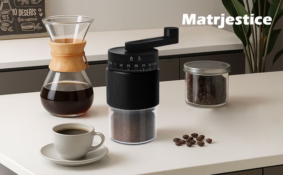 Manual Coffee Grinder with Ceric Burr, 40g acity,35 Adjustable