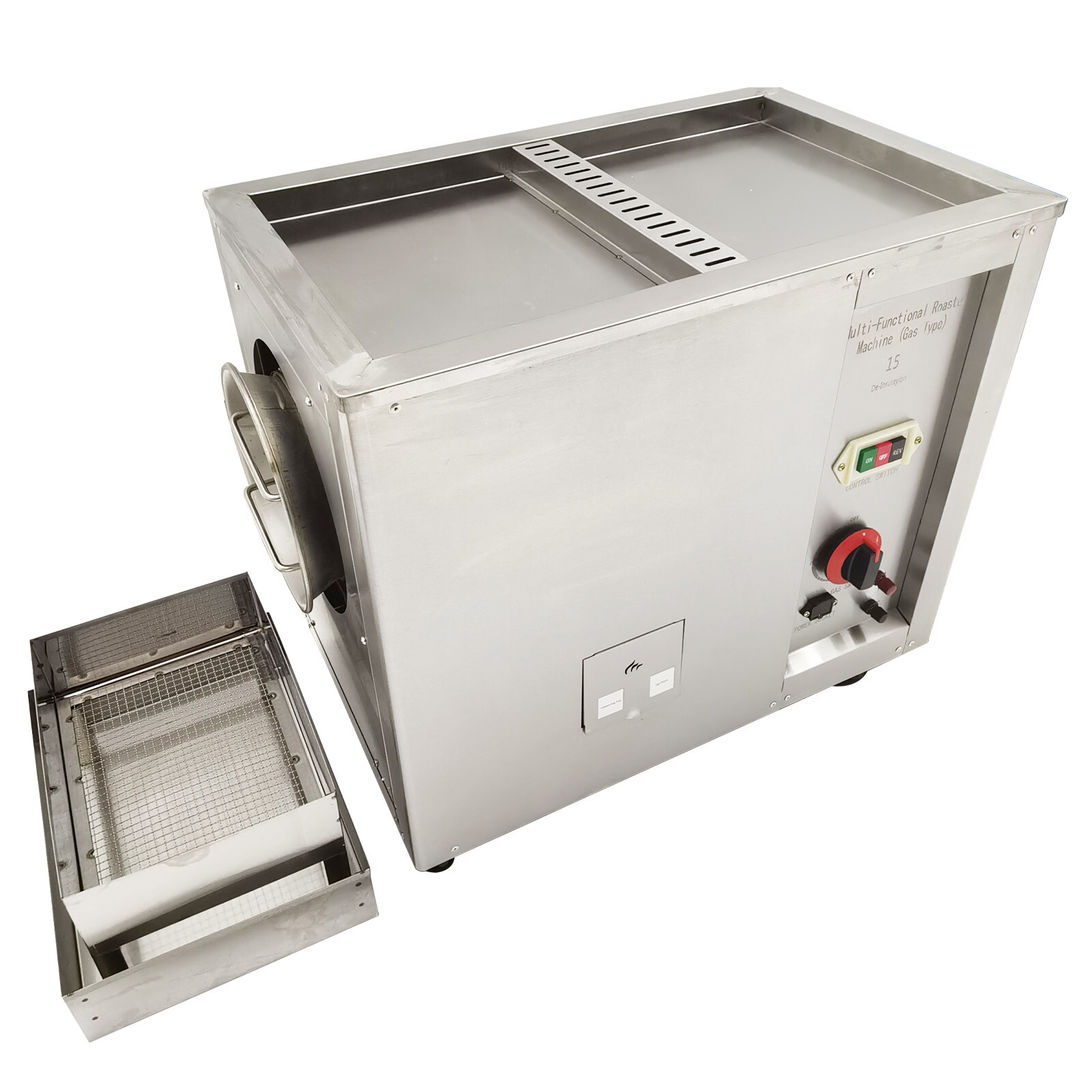 110V Full-automatic Commercial Coffee Bean Nut Roaster Drum Frying Machine