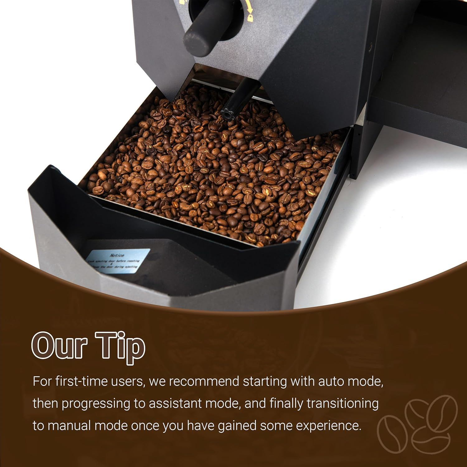 Electric Coffee Roaster 1lb with Smoke Filter – Easy to Use at Home