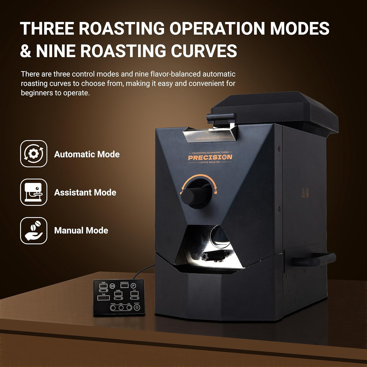 Electric Coffee Roaster 1lb with Smoke Filter – Easy to Use at Home