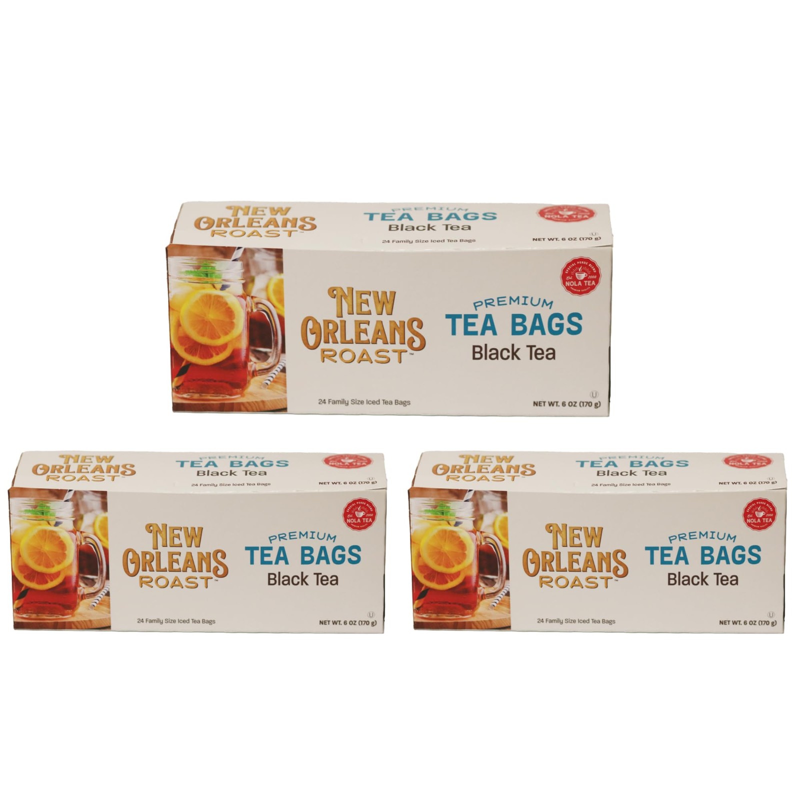 New Orleans Roast – Premium Orange Pekoe & Cut 24 Count (Pack of 3)