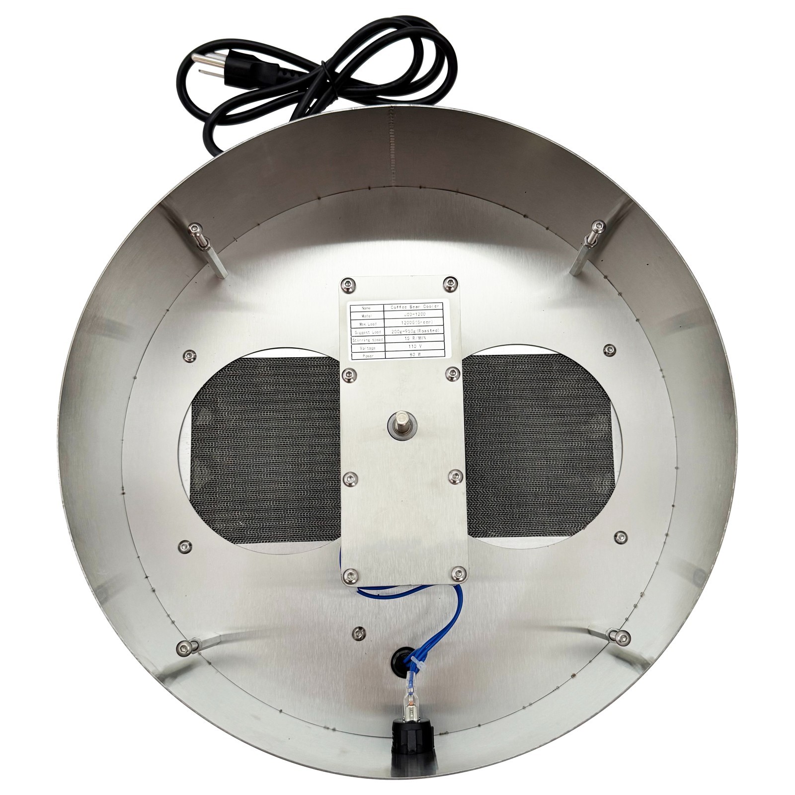 110V Coffee Roasting Radiator Coffee Bean Cooler Self-stirring Cooling Tray