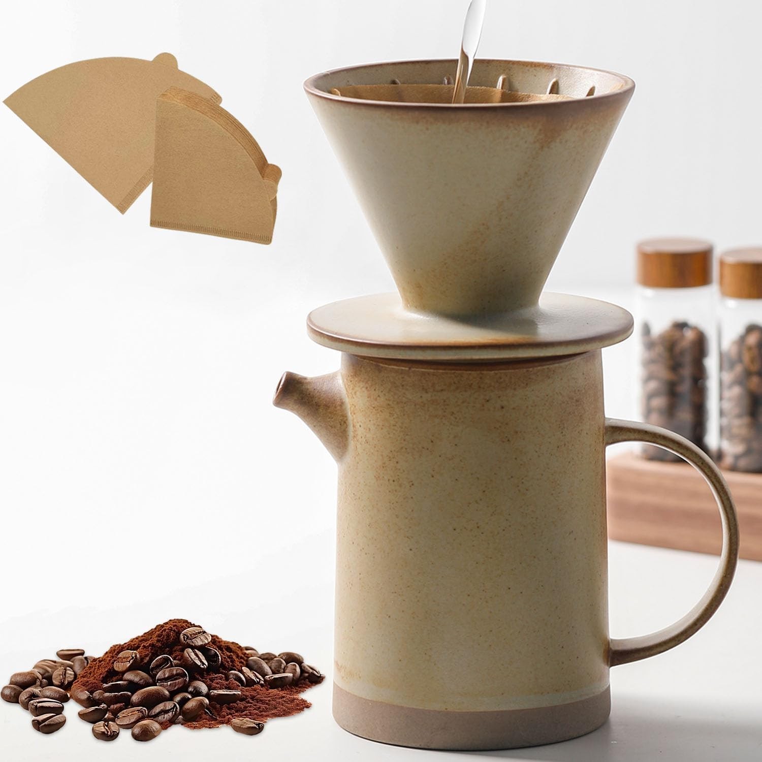 Pour Over Coffee Maker Set Vinta Ceric Pour Over Coffee