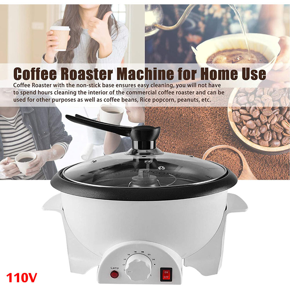 750G Electric Coffee Bean Roasting Machine Household Coffee Roaster Baker 110V