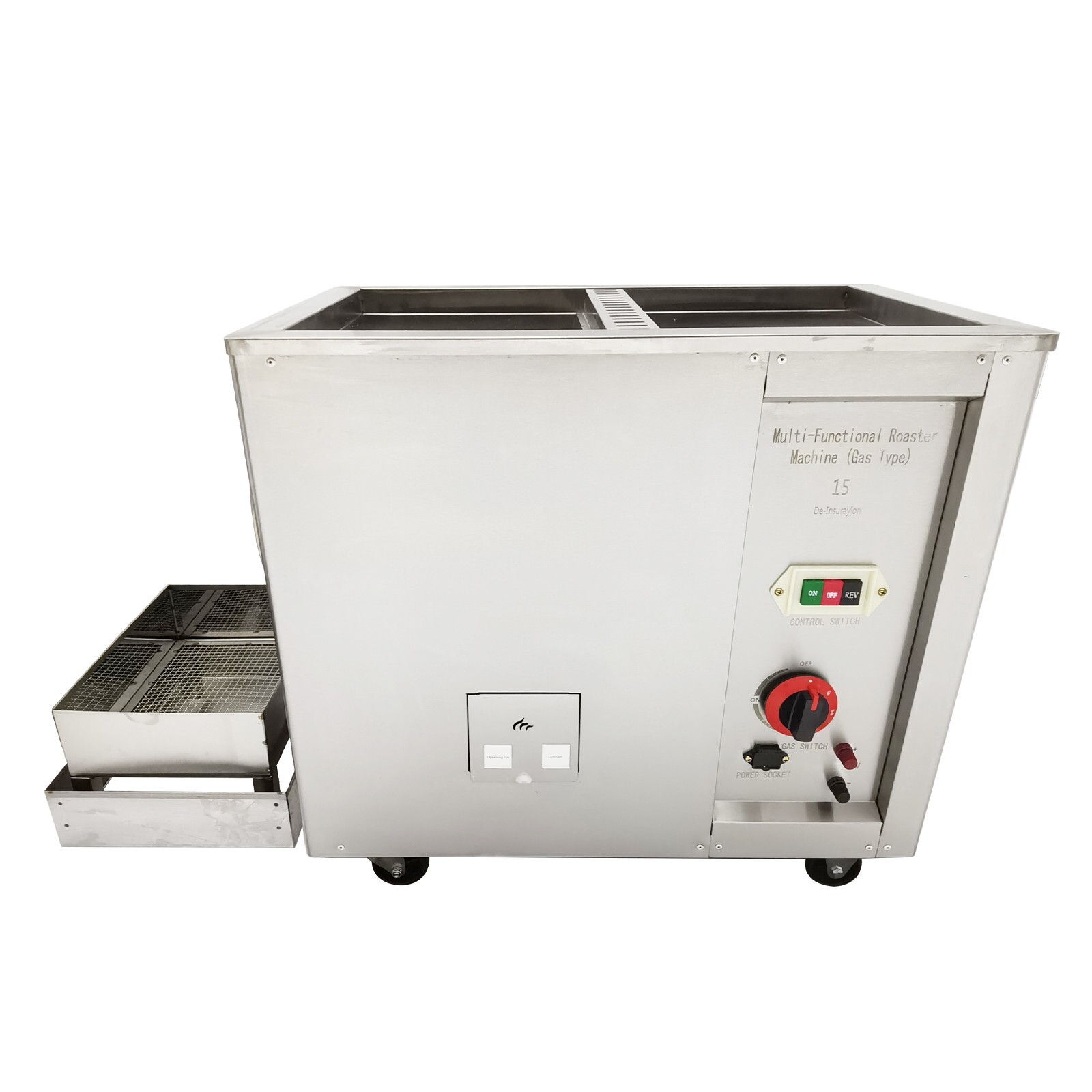 110VOutdoor Gas Coffee Nut Roaster Peanut Frying Machine Commercial Nut Roasting