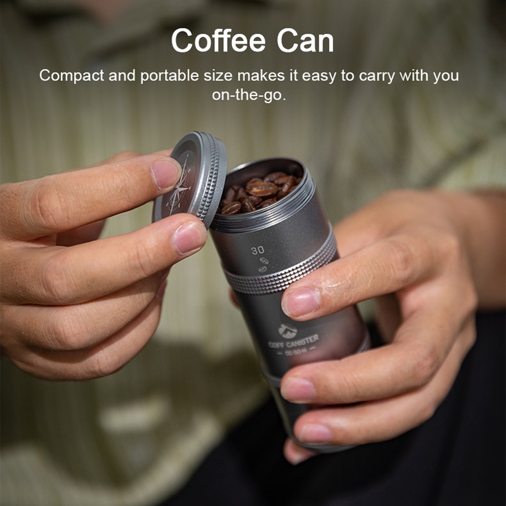 Coffee Can Outdoor Camping Aluminum Alloy Coffee Bean Tea-leaves Storage RVCR
