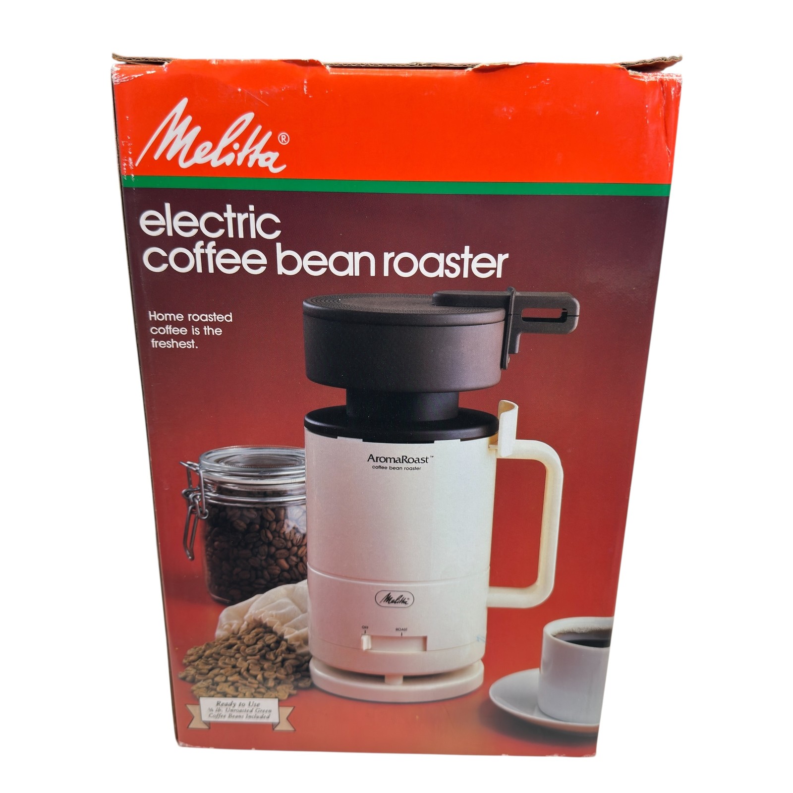 Vintage Melitta AromaRoast Electric Coffee Bean Roaster Model CBR-10 NIB New