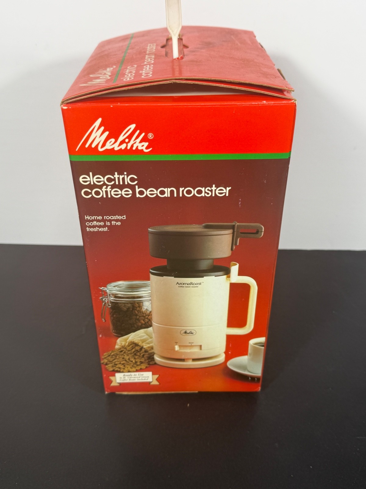 Vintage Melitta CBR‑10 Aroma Roast Electric Coffee Bean Roaster Open Box 1984