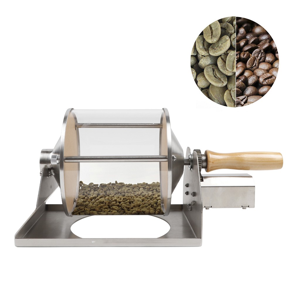 Gas Coffee Bean Roaster Home Cafe Coffee Roasting Machine12V 24W Capacity 400g