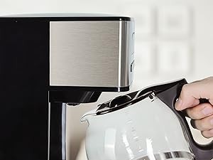 12 Cup Progrmable Coffee Maker, Hot and Iced Coffee Makers,