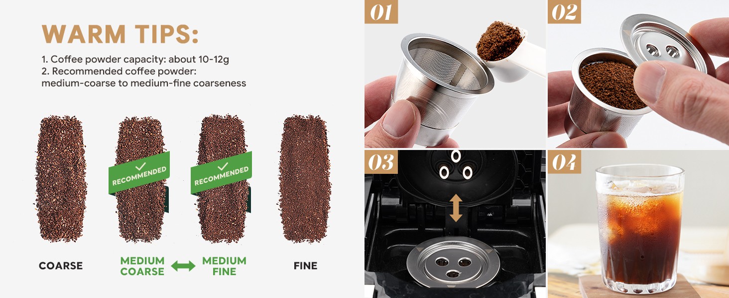 2 Pa K Cups Reble Coffee Pods for Brew Coffee Maker