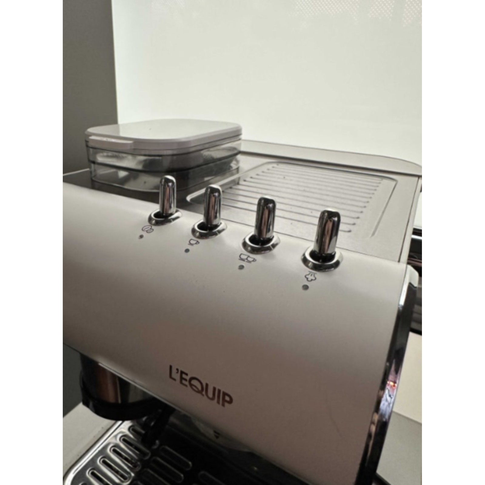 LEQUIP LCM-19BF06WH Espresso Coffee Home Machine Grinder Steam Bean 220V