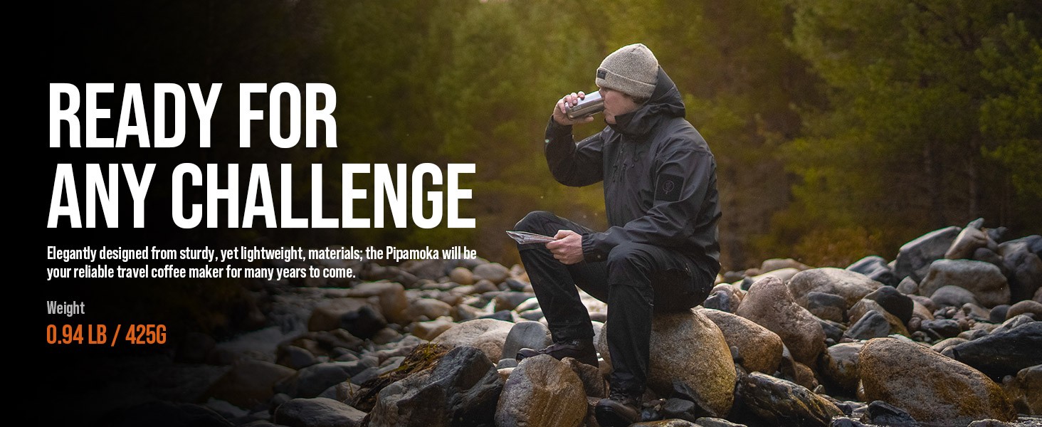 Pipoka Portable Coffee Maker, Coffee brewer, All-in-one Vacuum