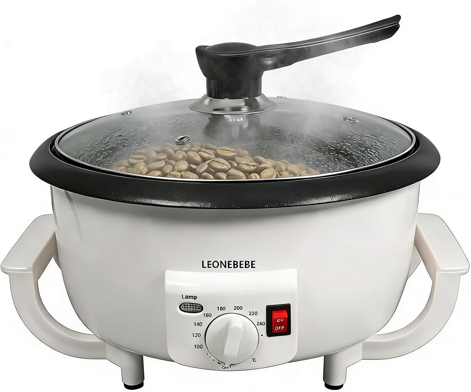 Home Coffee Roaster 750g, Adjustable 0-240°C, Smokefree, Easy Cleanup