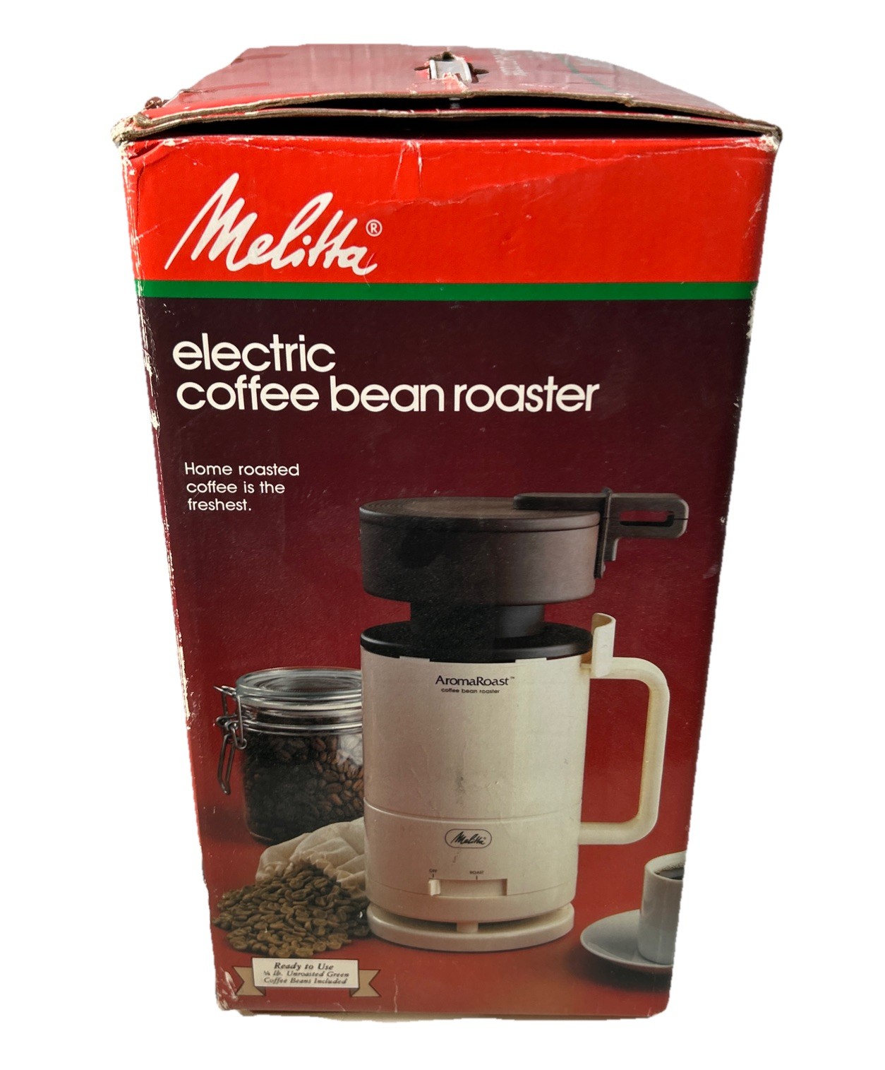 Vintage Melitta CBR‑10 Aroma Roast Electric Coffee Bean Roaster Open Box 1984