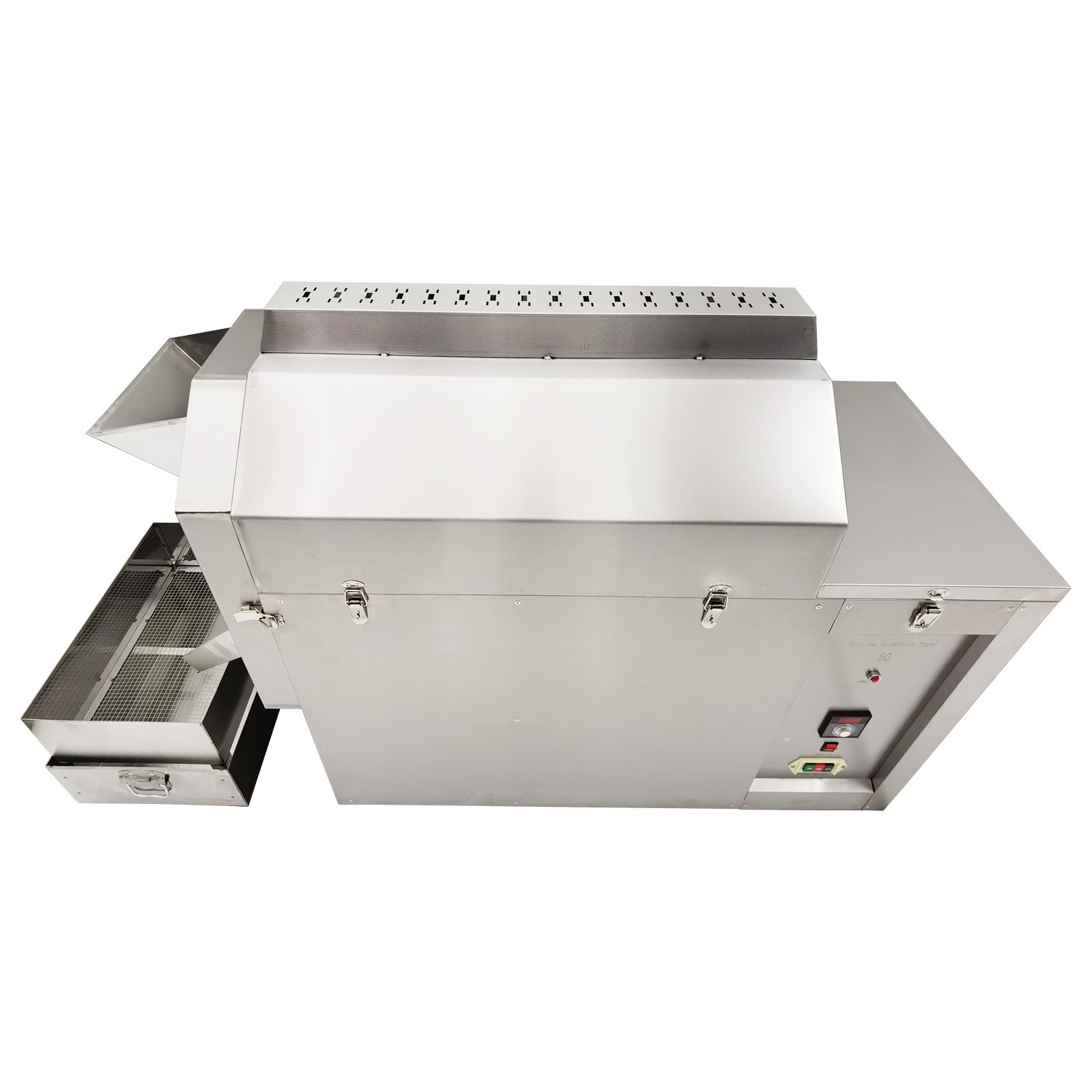 Roller Type Electric Stainless Coffee Roaster Nuts Bean Roasting Machine 220V