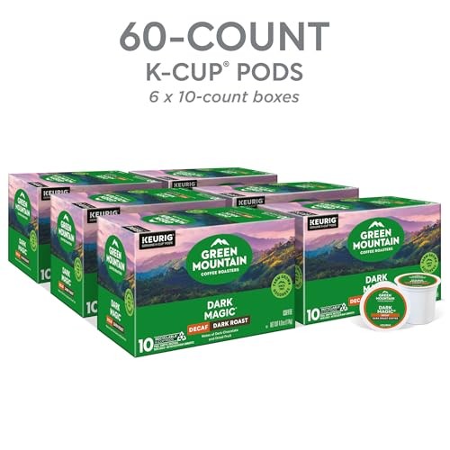 Decaf, 60ct 10 Count (Pack of 6) Dark Magic