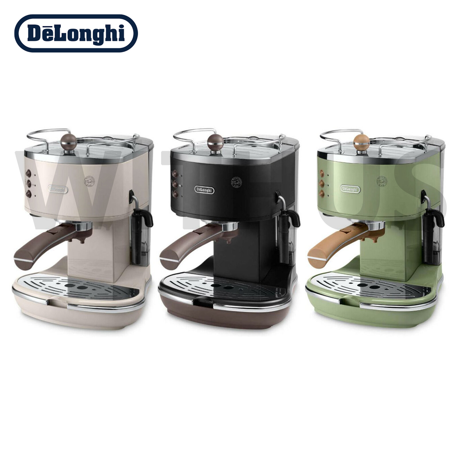 Delonghi Icona Vintage ECOV-311 Espresso Coffee Maker Machine 3Colors AC 220V