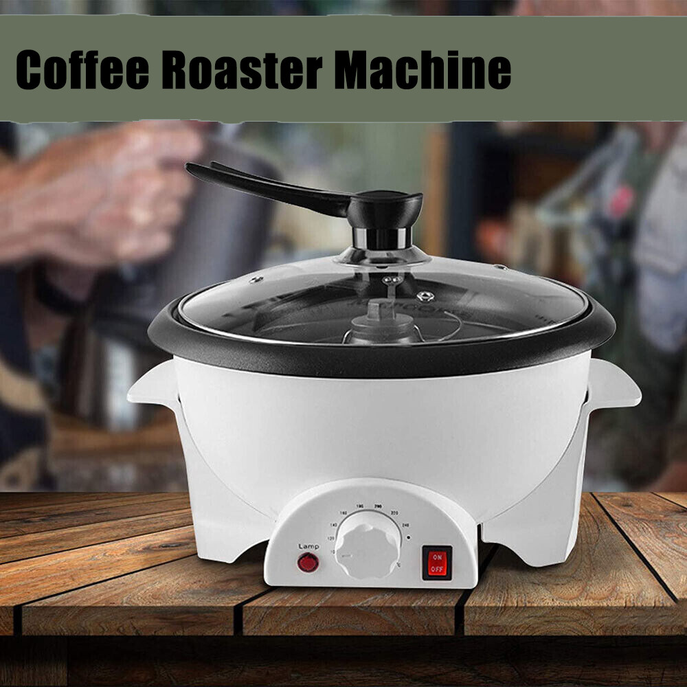 110V Home Coffee Bean Roasting Roller Machine 750g Automatic Electric Baker US