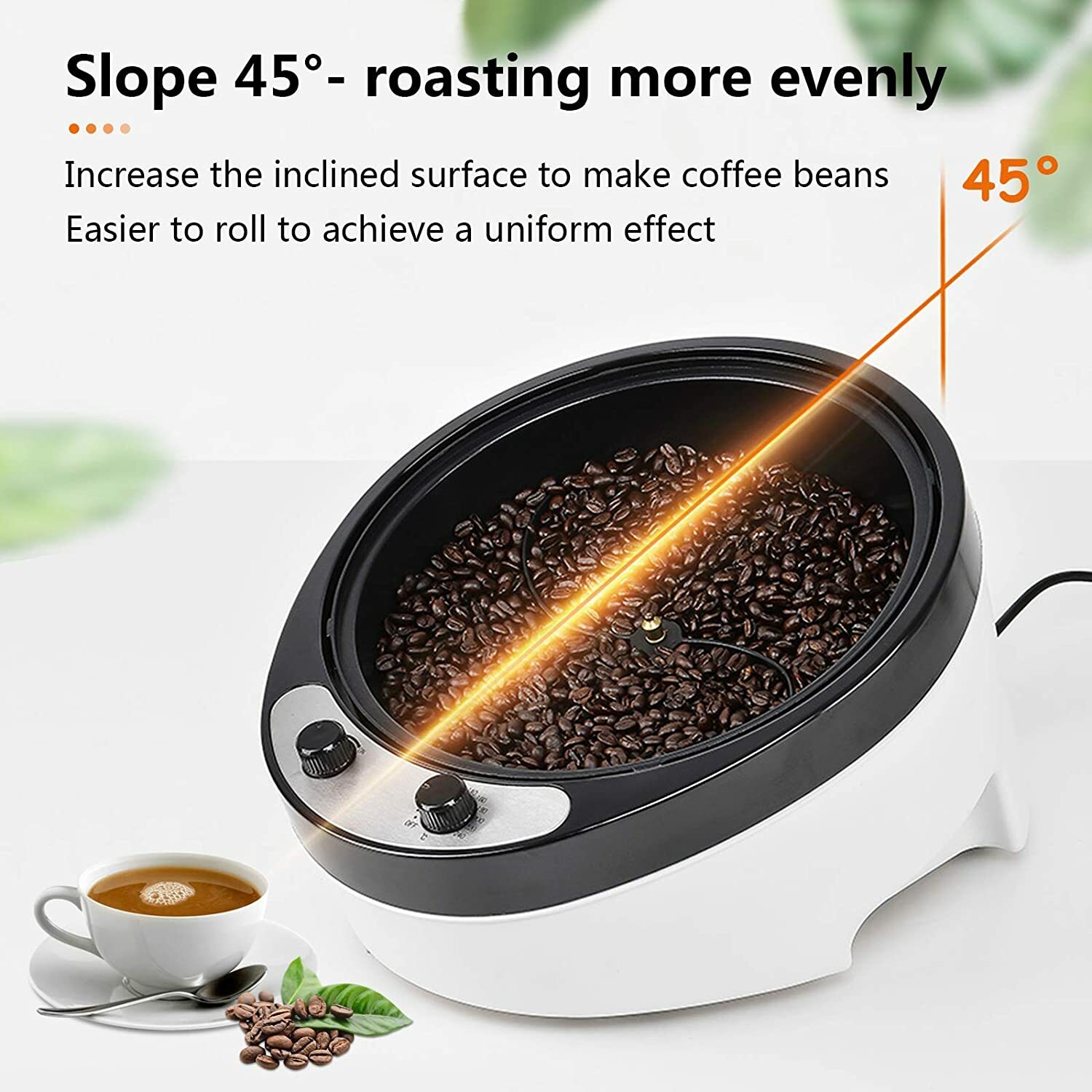 110V Electric Coffee Beans Roasting Machine Baking Roasters 800g For Household