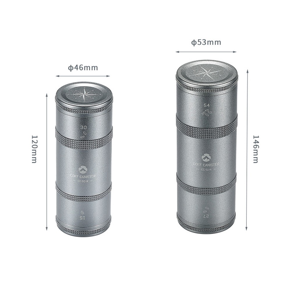 Coffee Can Outdoor Camping Aluminum Alloy Coffee Bean Tea-leaves Storage RVCR