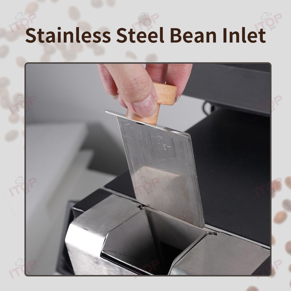 200g Electric Coffee Bean Roaster Stir Roasting 3 Modes Optional Baking Curve