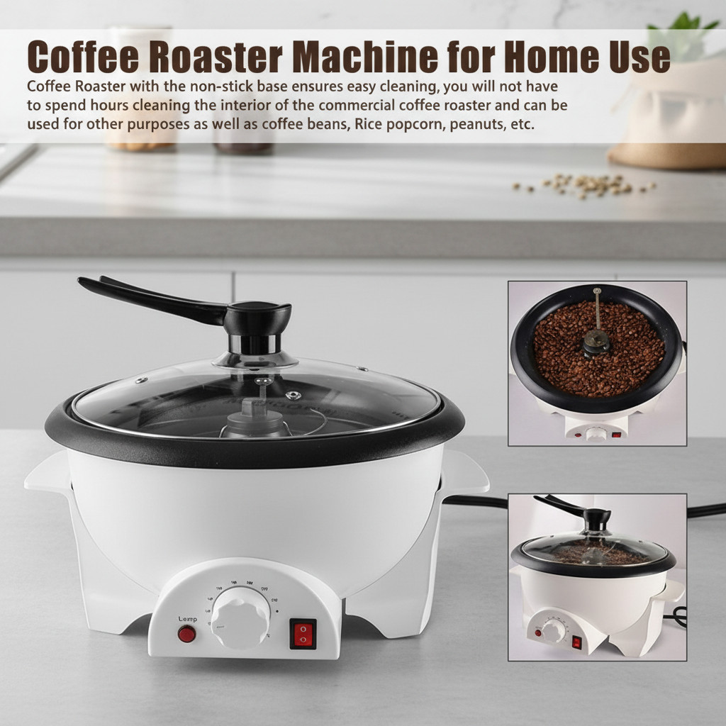 750G Electric Coffee Bean Roaster Machine Household Coffee Baker Roaste Upgraded