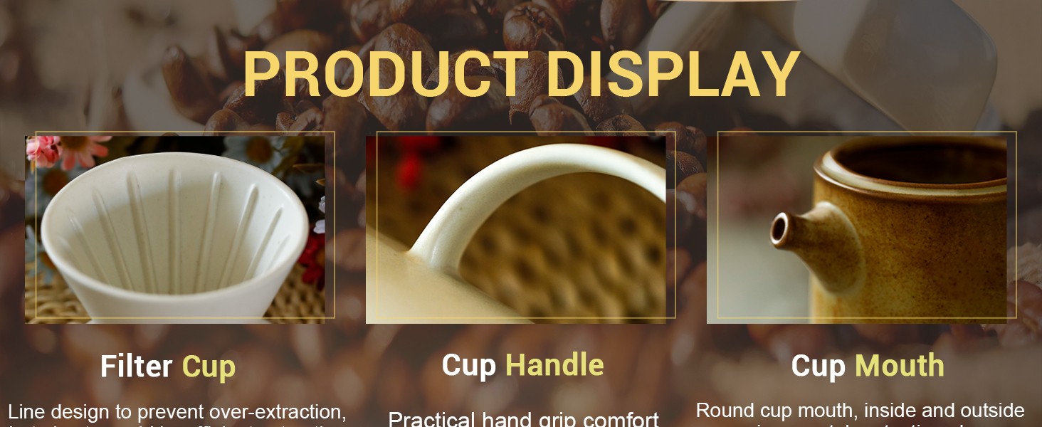 Pour Over Coffee Maker Set Vinta Ceric Pour Over Coffee